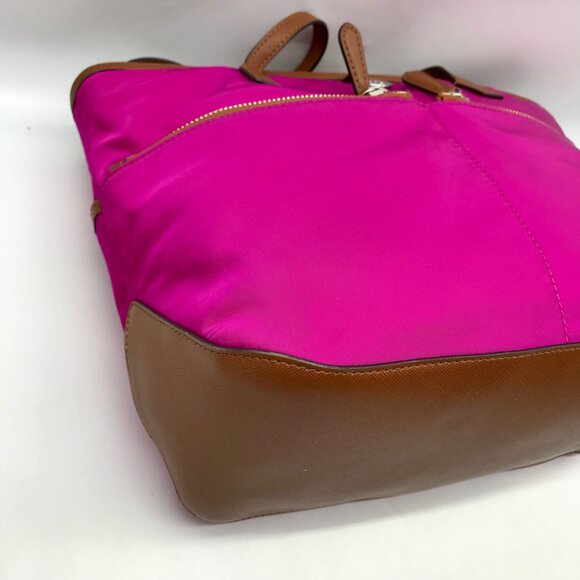 Michael Kors Purple Nylon & Leather Pocket Tote - Picture 7 of 10